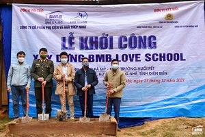 BMB Love School launched a school construction in Pa My village