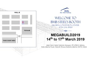 WELCOME TO BMB STEEL'S BOOTH AT MEGABUILD INDONESIA 2019
