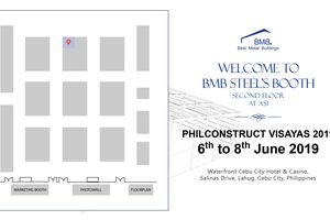 WELCOME TO BMB STEEL'S BOOTH AT PHILCONSTRUCT VISAYAS 2019