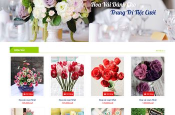 Thiết kế website bán hoa tại Hồ Chí minh  và cả nước.