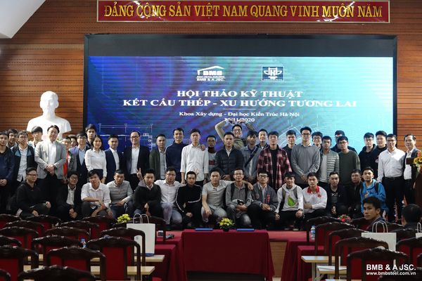 BMB Steel tổ chức hội thảo chuyên đề ở trường Đại học Kiến Trúc Hà Nội